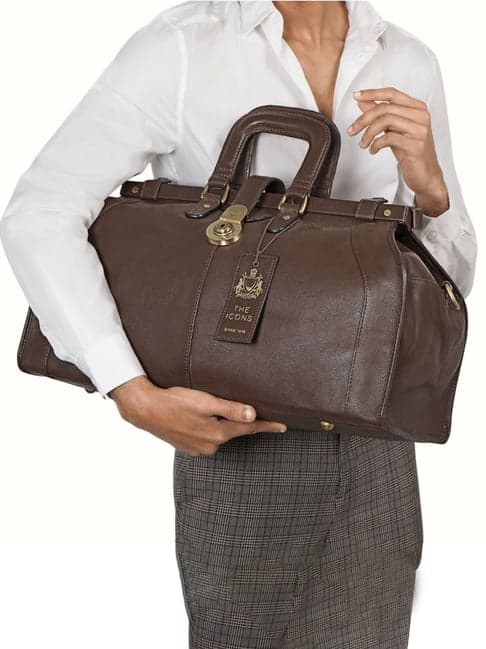 Hidesign Icon Brown Medium Duffle Bag