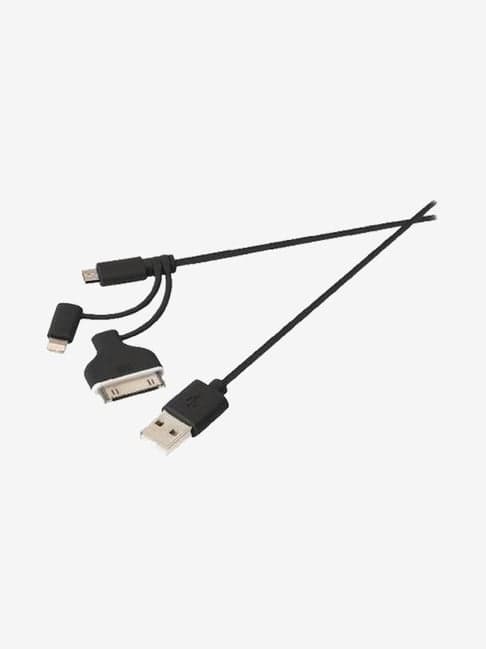 Nedis Sweex 3-In-1 Sync & Charge Cable for Apple Lightning, Micro-USB & 30-Pin Dock