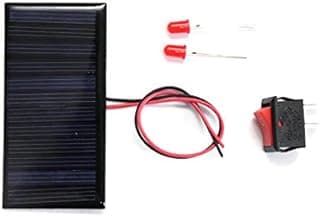 DIY Solar Panel Kit - 6V 60mAh, 2 LEDs, ON/OFF Switch