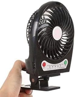 Voltac Mini USB Portable Fan with Torch - 3 Speeds (Assorted Colors)