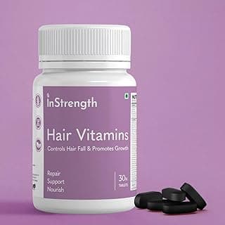 InStrength Hair Vitamins - Controls Hair Fall & Promotes Growth with Biotin