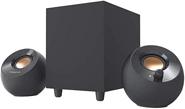 Creative Pebble Plus 2.1 USB-Powered Desktop Speakers with Subwoofer (Black)