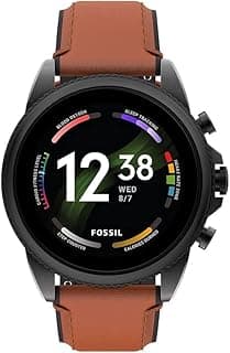 Fossil Gen 6 (44mm, Brown) Men's Smartwatch - AMOLED, Alexa, Google Assistant