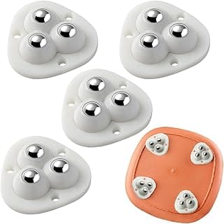 CUBIZ Self Adhesive Caster Wheels - Mini Swivel Wheels for Appliances, Furniture (4 PCS)