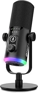 FDUCE USB/XLR Gaming Microphone with Desktop Stand for Streaming