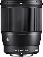 Sigma 16mm f/1.4 DC DN Contemporary Lens for Sony E Mount Mirrorless Cameras