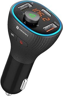 Portronics Auto 15 Bluetooth FM Transmitter for Car - Hands-Free Calling & Music Streaming