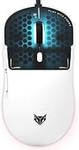 EvoFox Phantom Air Ultra Lightweight Gaming Mouse | Honeycomb RGB Lighting | White