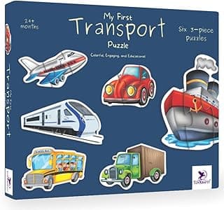 Toykraft Toddler Puzzles: My First Transport Themes for Toddlers