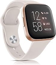 Tobfit Silicone Sport Band for Fitbit Versa 2/SE - Soft Quick-Release Wristband