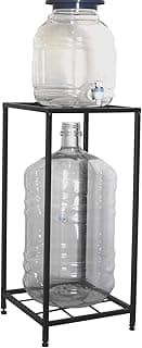 Stainless Steel Water Bottle Dispenser Stand - 20 Liter Bottle Holder, Black