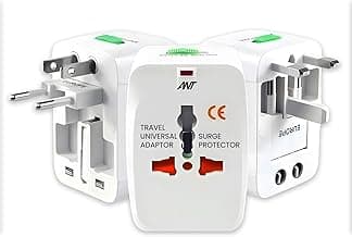 Ant Amigo International Travel Adapter - Universal Power Wall Charger for Worldwide Use
