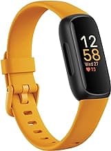 Fitbit Inspire 3 Health & Fitness Tracker (Morning Glow/Black) with Premium