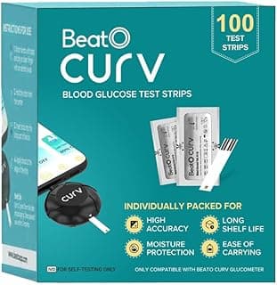 BeatO CURV - Blood Glucose Test Strips (100 Strips)