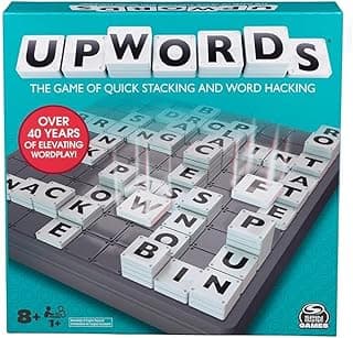 Funskool Spin Master Upwords - Strategy Word Game with Stackable Tiles