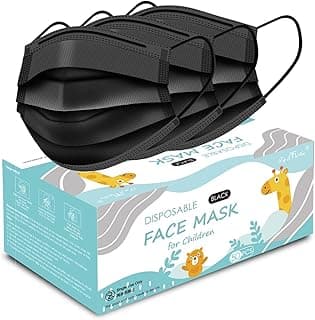 Disposable Black Kids Facemasks: Breathable and Cute Protection for Children