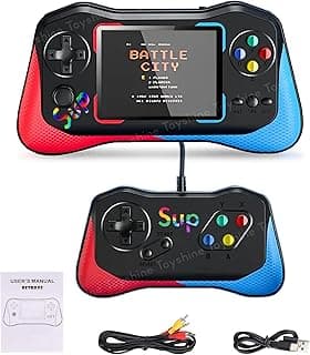 Toyshine Handheld Game Console with 500 Classic Games - Model B (Black)