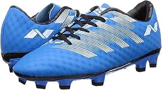 NIVIA Treffer Football Shoes - Blue Polyester Cloth for Stability & Support