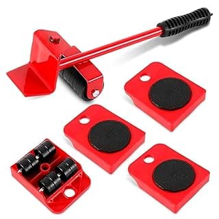 SPOTVIEW Furniture Lifter/Shifter Tool - 4 Pcs Slides Kit, Move Roller Tools, Easily Rearrange