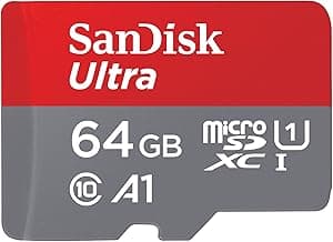 SanDisk Ultra 64GB microSDXC UHS-I Memory Card for Smartphones