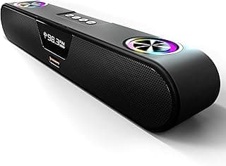 CrossBeats Blaze B24 Bluetooth Soundbar 24W - RGB, AUX, USB, FM, TWS Speaker