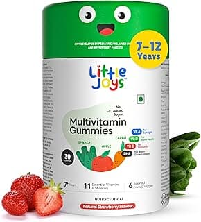 Little Joys Multivitamin Gummies for Kids | 7-12 Years | Strawberry Flavor