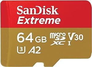 SanDisk Extreme 64GB microSDXC - High-Speed Memory Card for 4K Video
