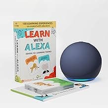 Amazon Echo Dot (5th Gen, Blue) Smart Speaker for Kids with Alexa Activity Kit