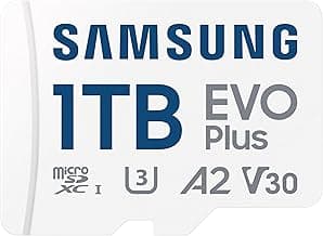 SAMSUNG EVO Plus 1TB Micro SDXC Memory Card - Up to 160MB/s - w/ SD Adaptor
