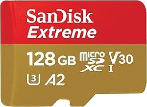 SanDisk Extreme 128GB microSDXC - Fast Storage for 4K Video