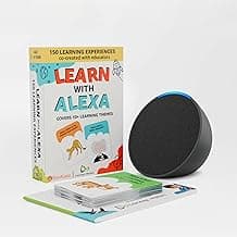 Amazon Echo Pop (Black) Smart Speaker & Alexa Activity Kit for Kids