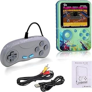 Toyshine Handheld Game Console with 500 Classic Games - Green
