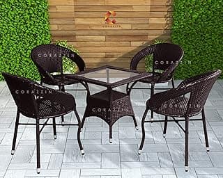 Corazzin Garden Patio Seating Chair and Table Set Outdoor Balcony Furniture