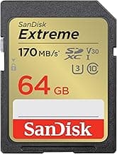 SanDisk Extreme SD UHS-I 64GB Memory Card for 4K Video - Fast Transfer
