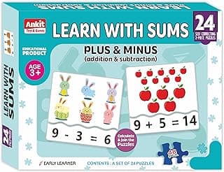 Ankit Toys & Games Learn with Sums Educational Jigsaw Puzzle - Addition & Subtraction