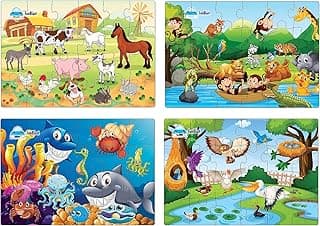 FunBlast Kids Jigsaw Puzzles, Animal and Birds Puzzles for Ages 3-5 Years