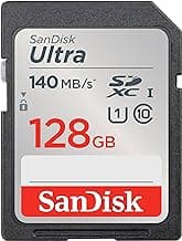 SanDisk Ultra 128GB SD Card 140MB/s - UHS-I for DSLR & Mirrorless Cameras