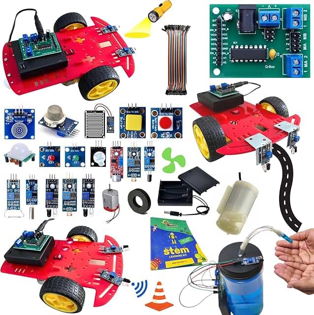 STEM Robotics Kit DIY Electronics Sensors Modules for Age 10+ Years