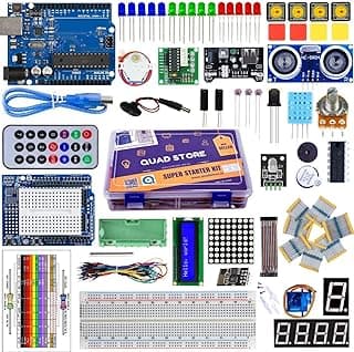 Quad Store Super Starter Kit for Uno R3, Arduino IDE compatible