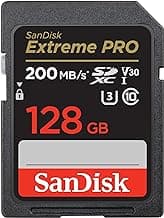 SanDisk Extreme Pro SD UHS-I 128GB Memory Card for 4K Video