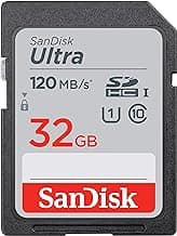 SanDisk Ultra SDHC UHS-I 32GB Memory Card - 120MB/s for DSLR & Full HD Recording